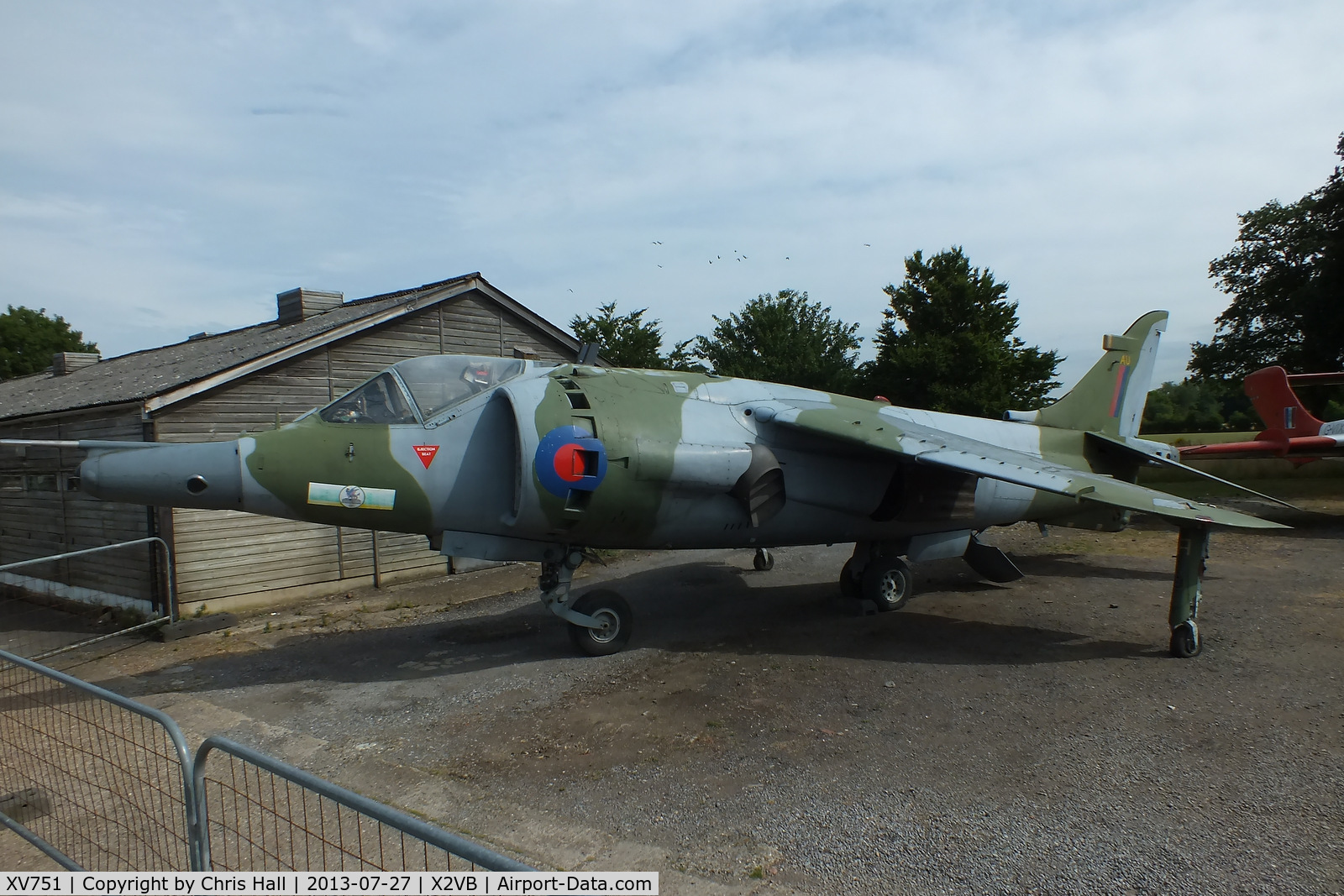 XV751, 1969 Hawker Siddeley Harrier GR.3 C/N 712014, displayed at the Gatwick Aviation Museum