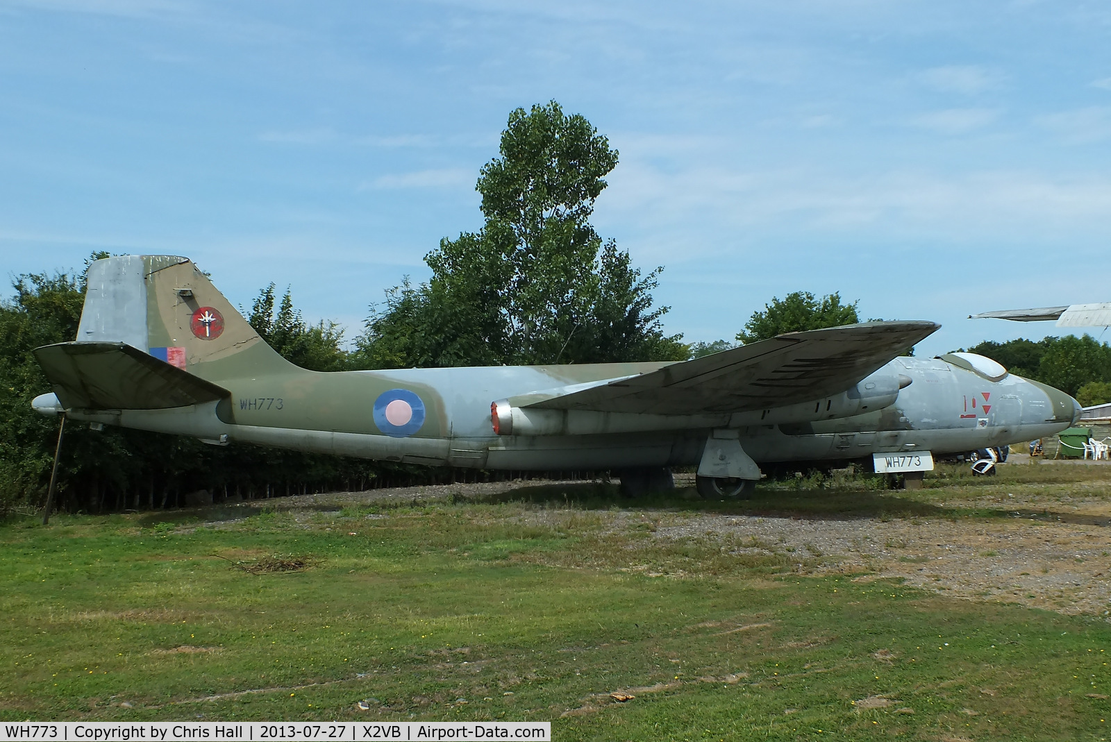 WH773, 1953 English Electric Canberra PR.7 C/N EEP73110, displayed at the Gatwick Aviation Museum