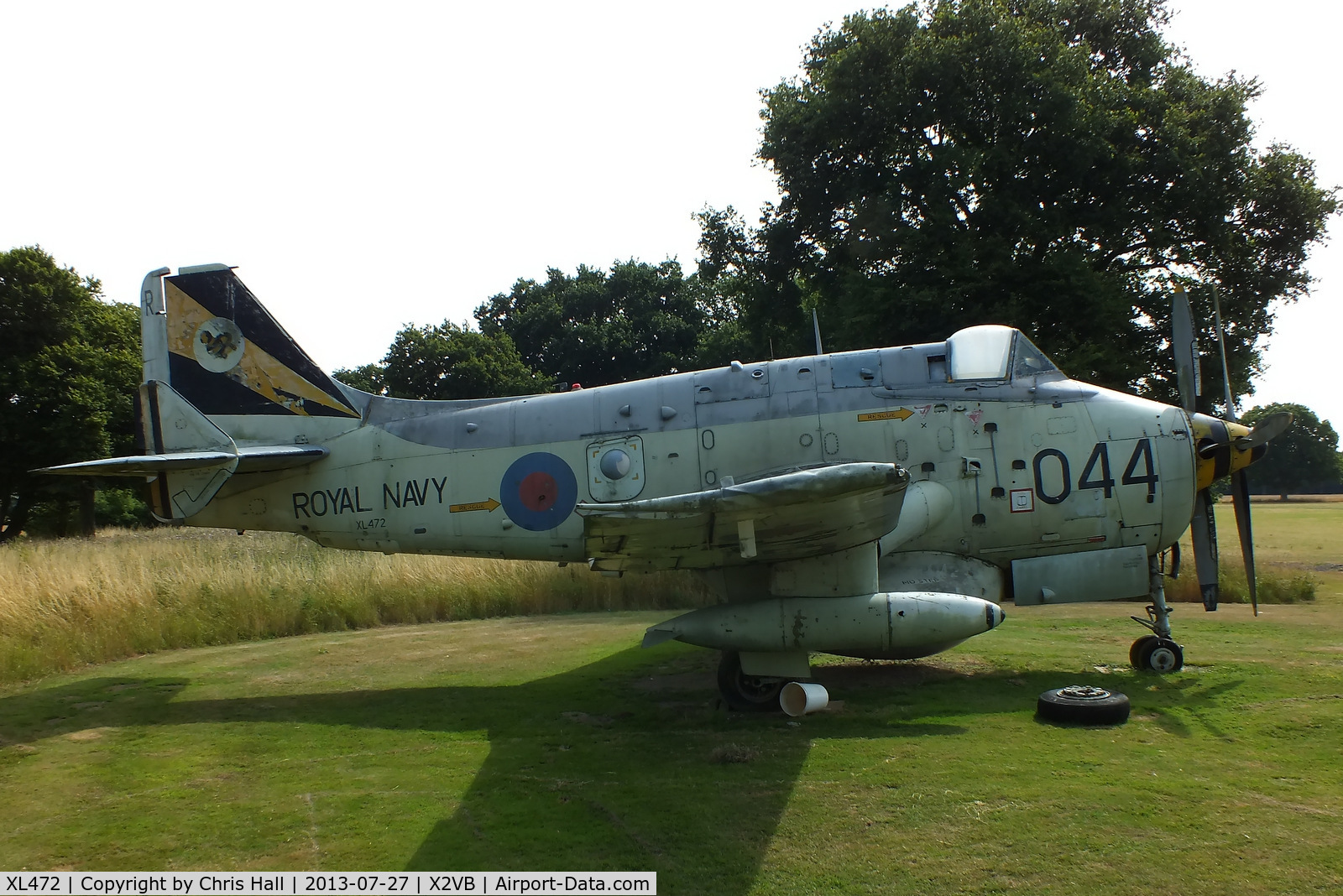 XL472, Fairey Gannet AEW.3 C/N F9441, displayed at the Gatwick Aviation Museum