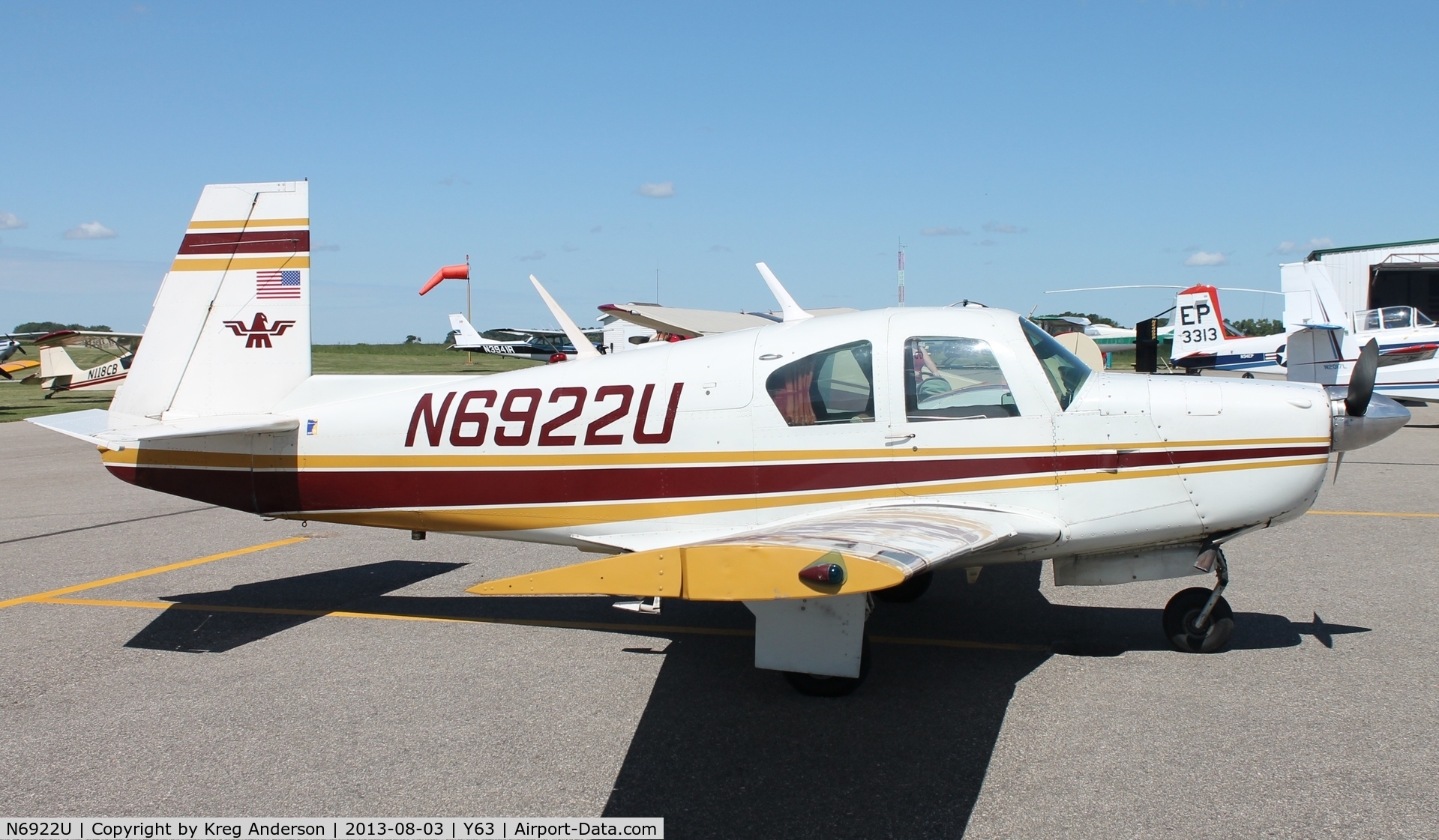 N6922U, 1964 Mooney M20E C/N 292, 2013 Elbow Lake Fly-in