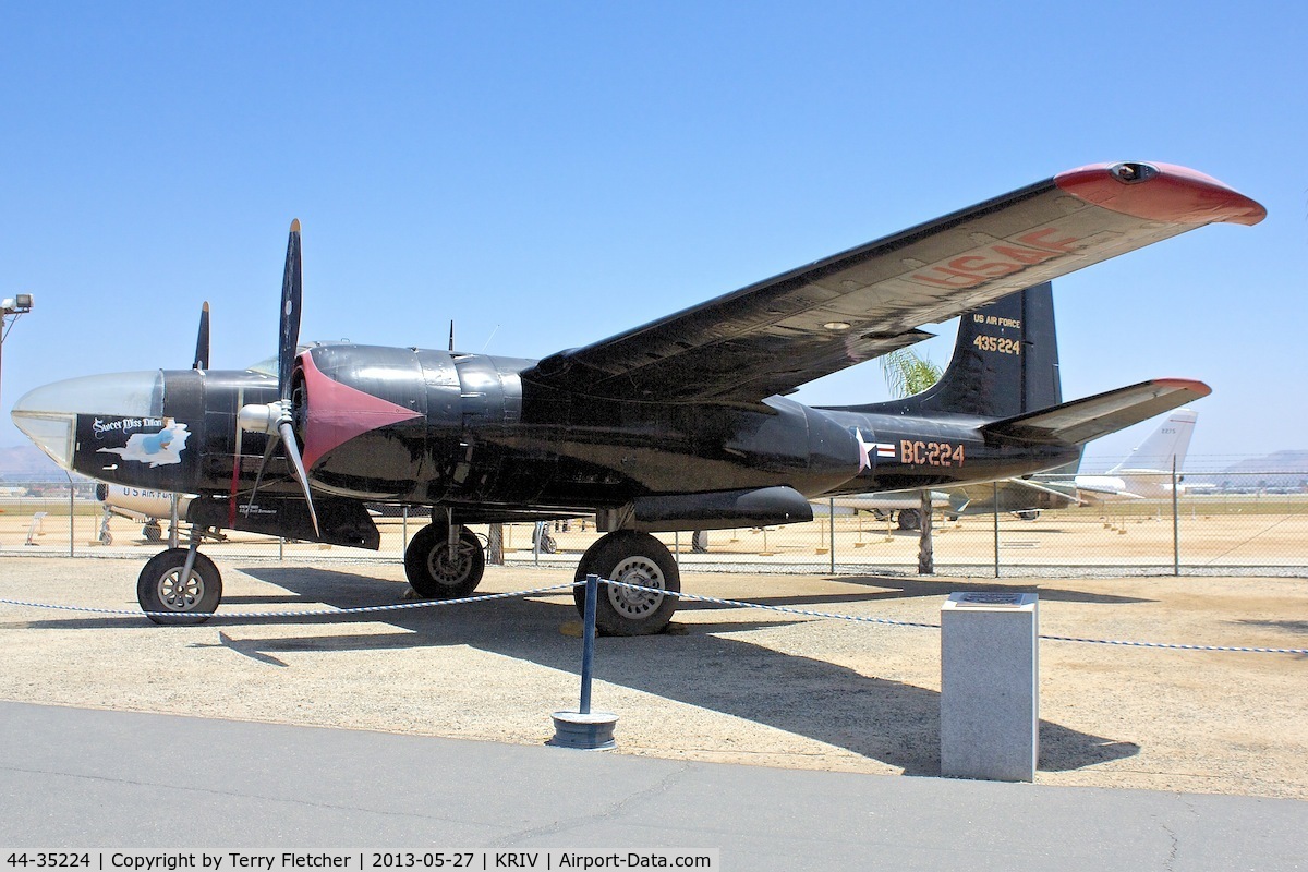 44-35224, 1944 Douglas A-26C Invader C/N 28503, At March AFB Museum , California