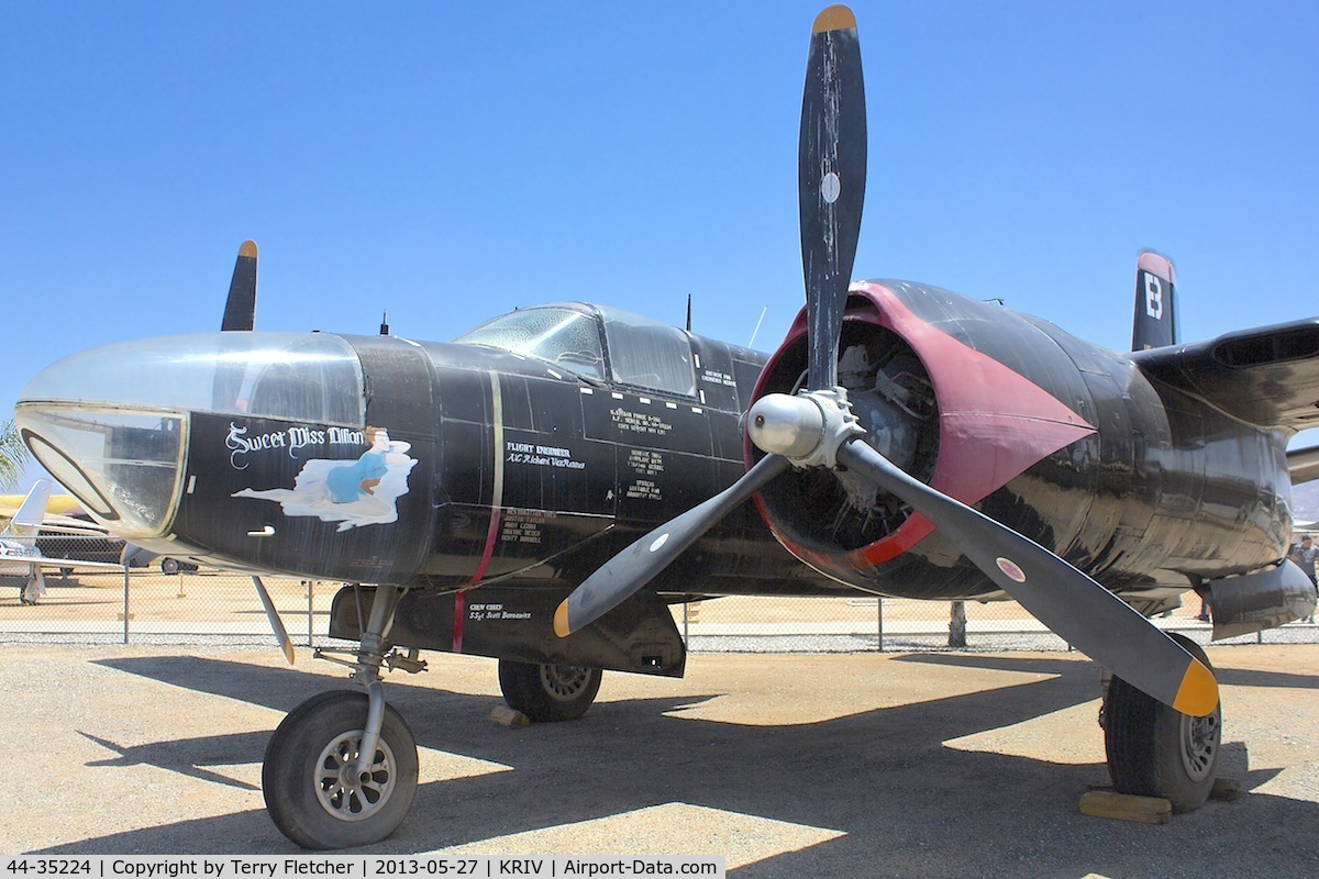 44-35224, 1944 Douglas A-26C Invader C/N 28503, At March AFB Museum , California