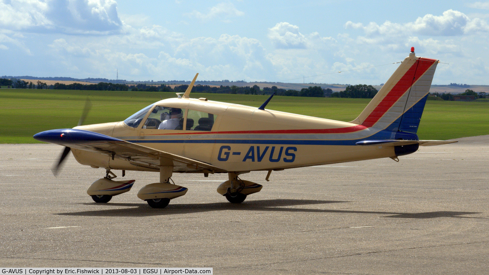 G-AVUS, 1967 Piper PA-28-140 Cherokee C/N 28-24065, 1. G-AVUS visiting Duxford Airfield.