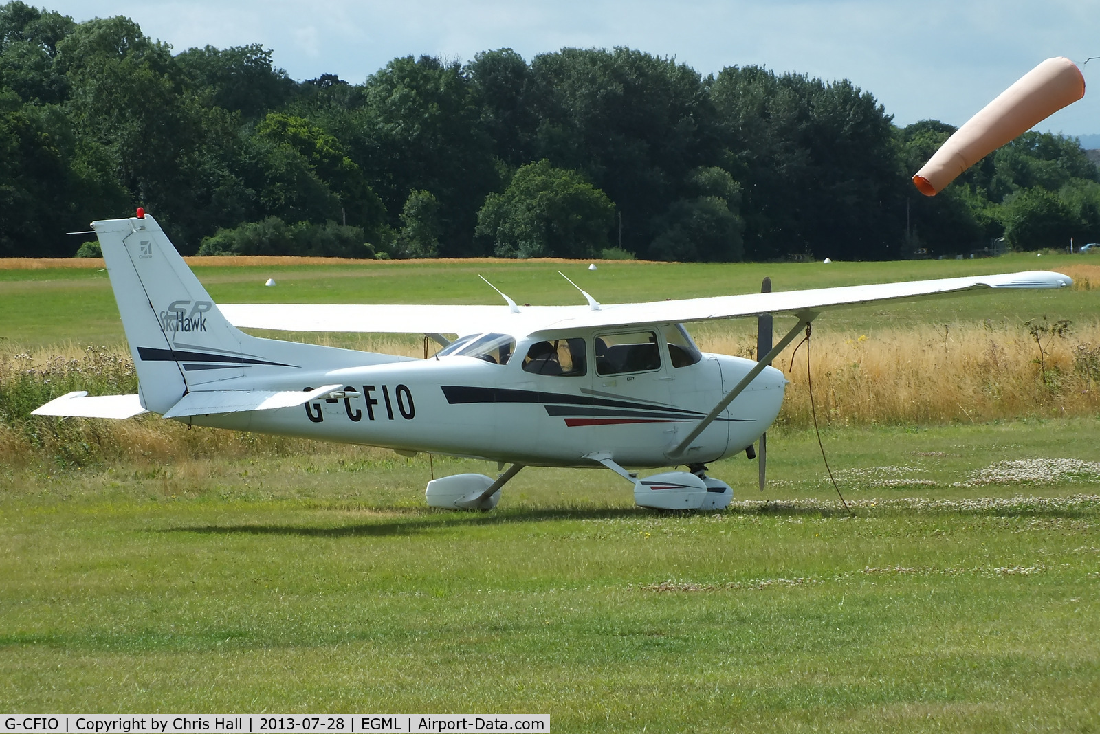 G-CFIO, 2002 Cessna 172S Skyhawk SP C/N 172S9079, at Daymn's Hall Farm, Upminster, Essex