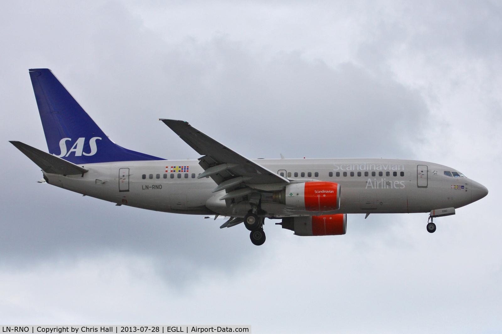 LN-RNO, 1999 Boeing 737-783 C/N 28316, Scandinavian Airlines
