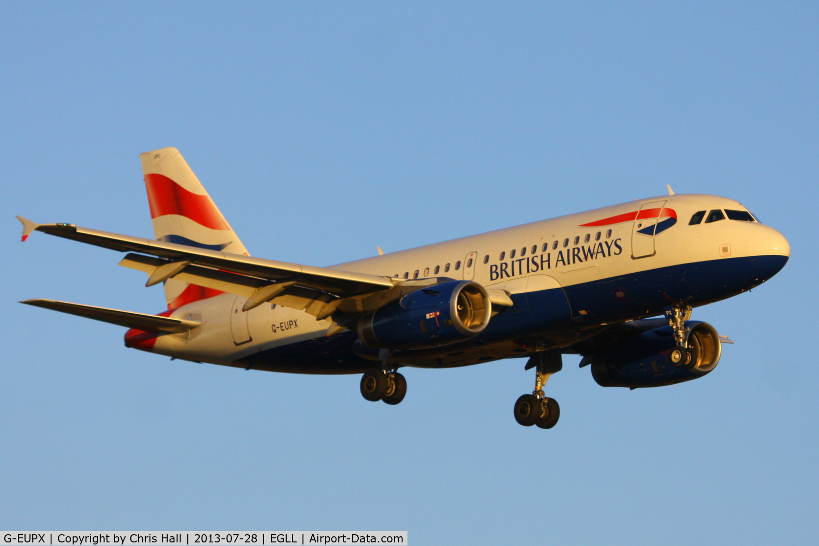 G-EUPX, 2001 Airbus A319-131 C/N 1445, British Airways