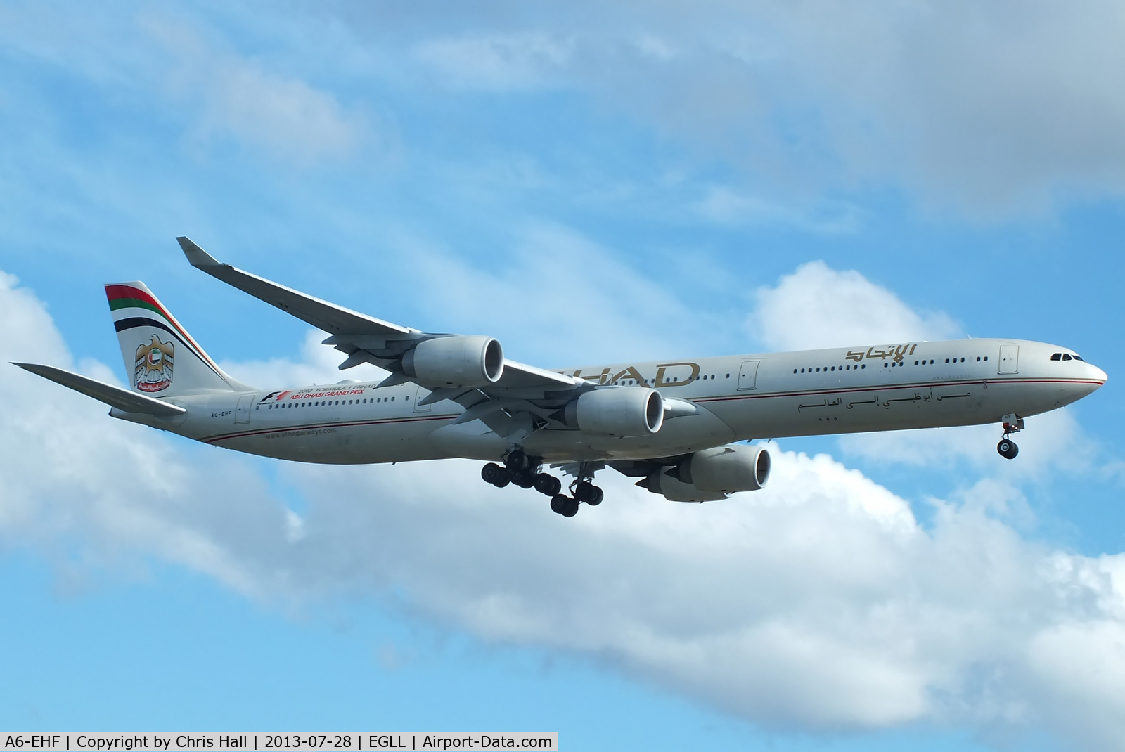 A6-EHF, 2007 Airbus A340-642X C/N 837, Etihad Airways