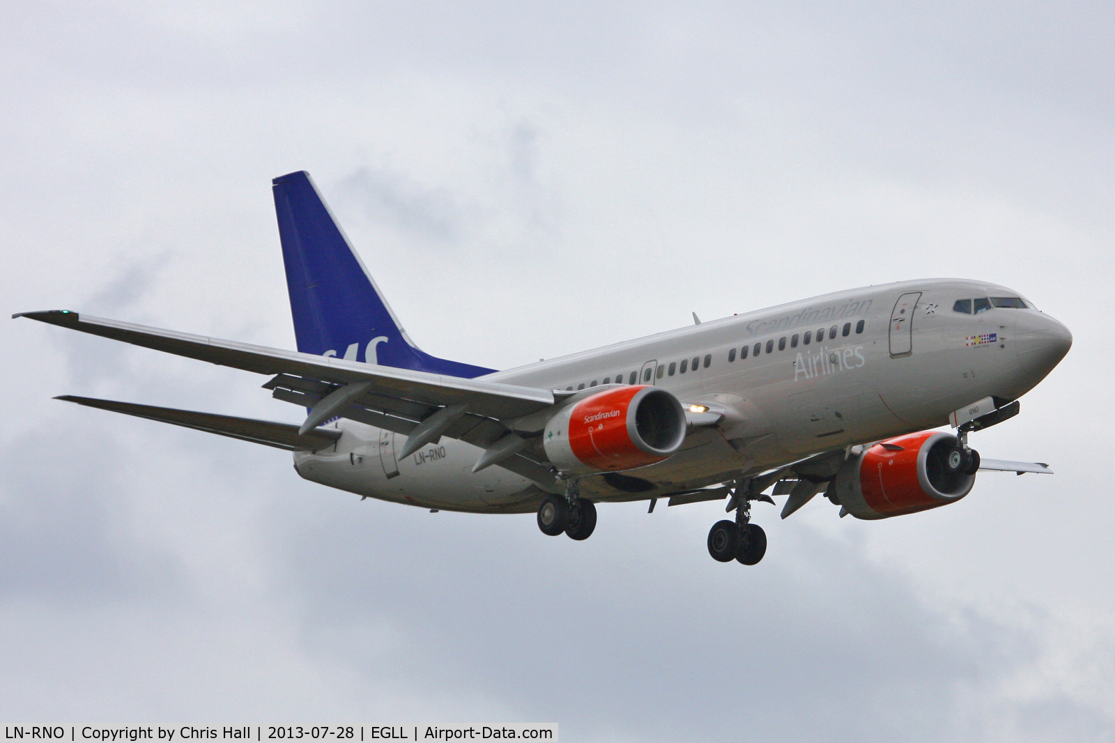 LN-RNO, 1999 Boeing 737-783 C/N 28316, Scandinavian Airlines