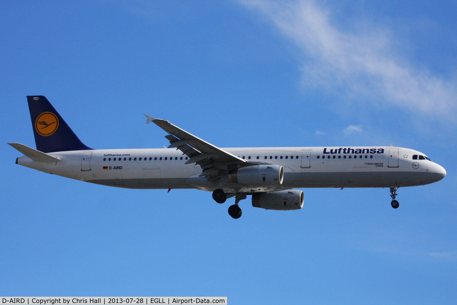 D-AIRD, 1994 Airbus A321-131 C/N 0474, Lufthansa