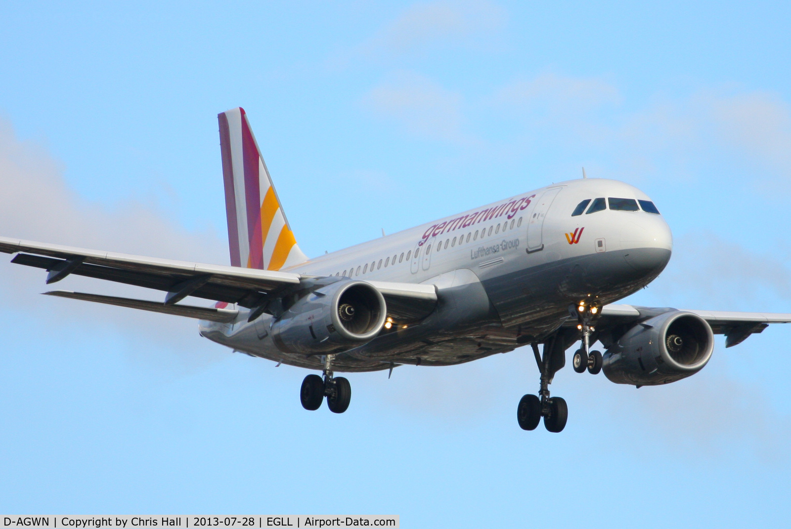 D-AGWN, 2009 Airbus A319-132 C/N 3841, Germanwings