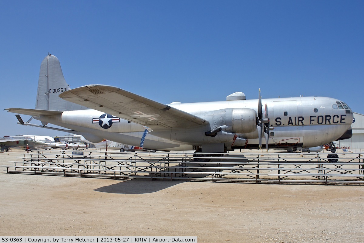 53-0363, 1953 Boeing KC-97G Stratocruiser C/N 17145, At March Field Air Museum , Riverside , California