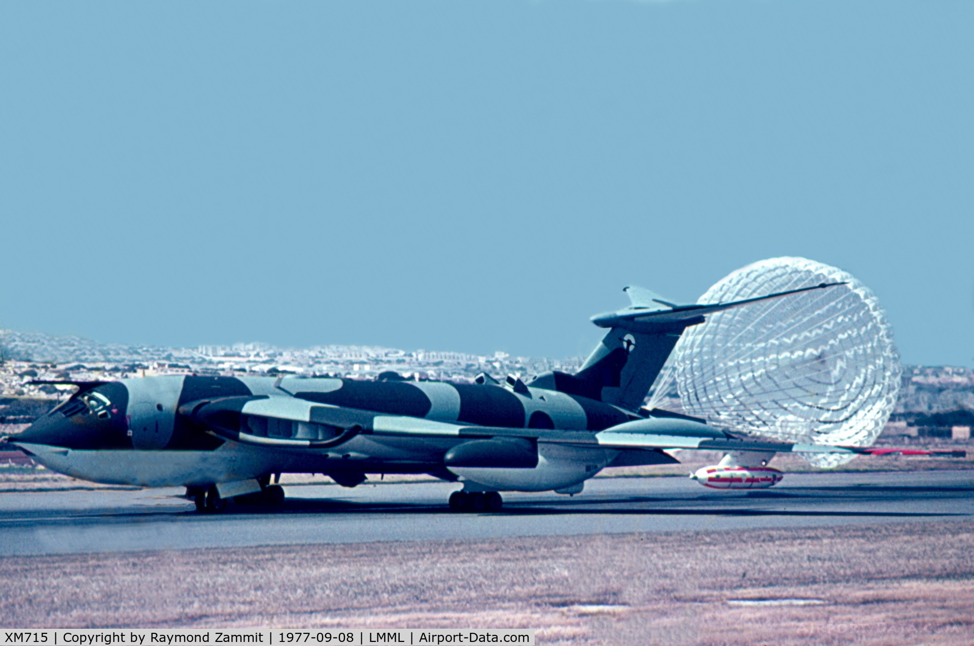 XM715, 1963 Handley Page Victor K.2 C/N HP80/83, HP Victor XM715 of N0 55Sqdn RAF after finishing from the air refueling sortie.