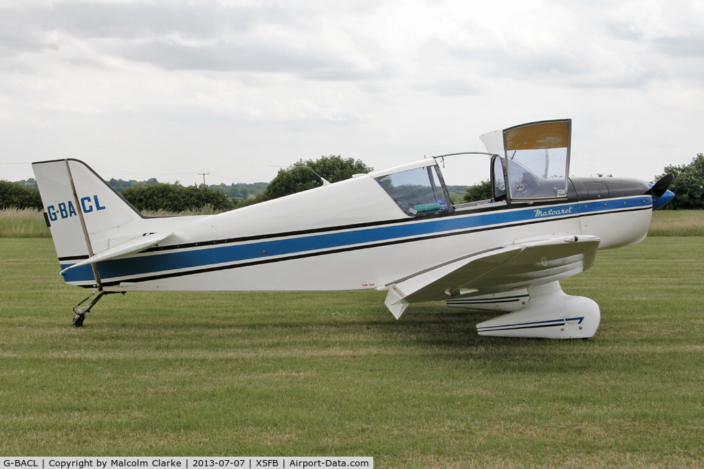 G-BACL, 1963 SAN Jodel D-150 Mascaret C/N 31, Jodel D-150 Mascaret, Fishburn Airfield, July 2013.