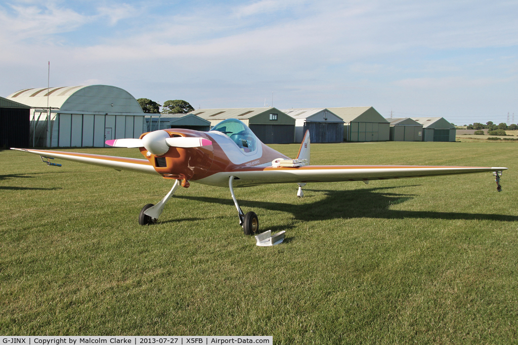 G-JINX, 2013 Silence Twister C/N LAA 329-15102, Silence Twister. A member of the SWIP Twister Team prior to a local late evening light display. Fishburn Airfield, July 2013.