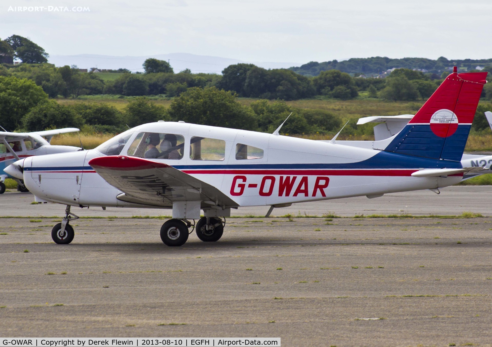 G-OWAR, 1986 Piper PA-28-161 Cherokee Warrior II C/N 28-8616054, Visiting Piper PA-28-161 on a 