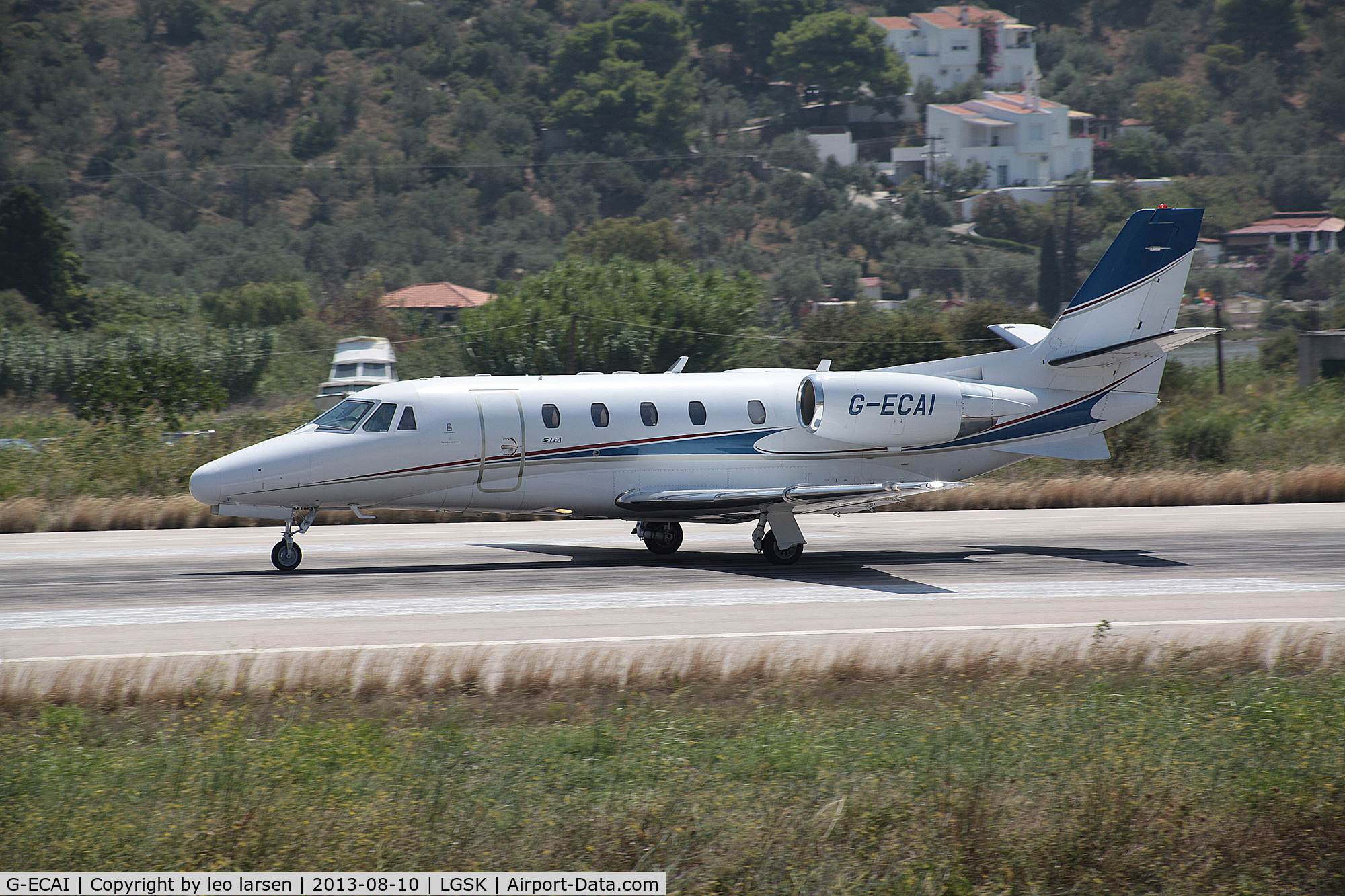 G-ECAI, 2006 Cessna 560XL Citation XLS C/N 560-5631, T/O R-02 JSI Skiathos Greece 10.8.13