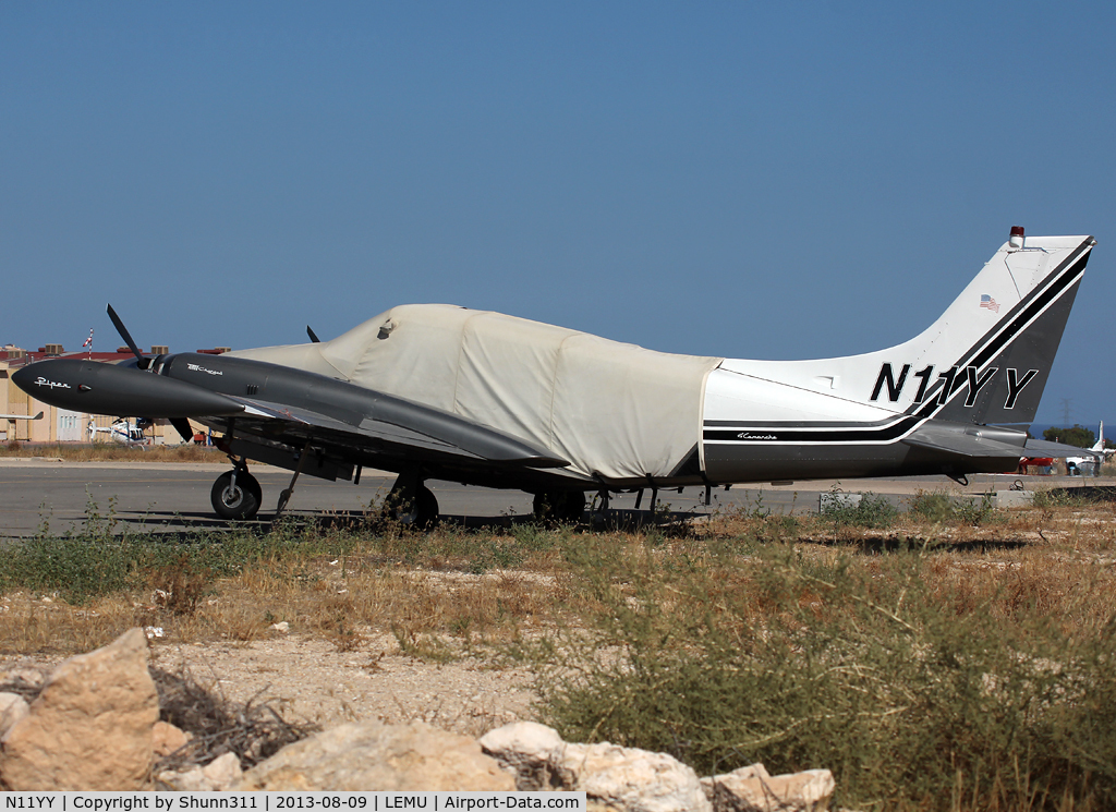 N11YY, 1967 Piper PA-30 Twin Comanche Twin Comanche C/N 30-1573, Parked @ LEMU Ramp...