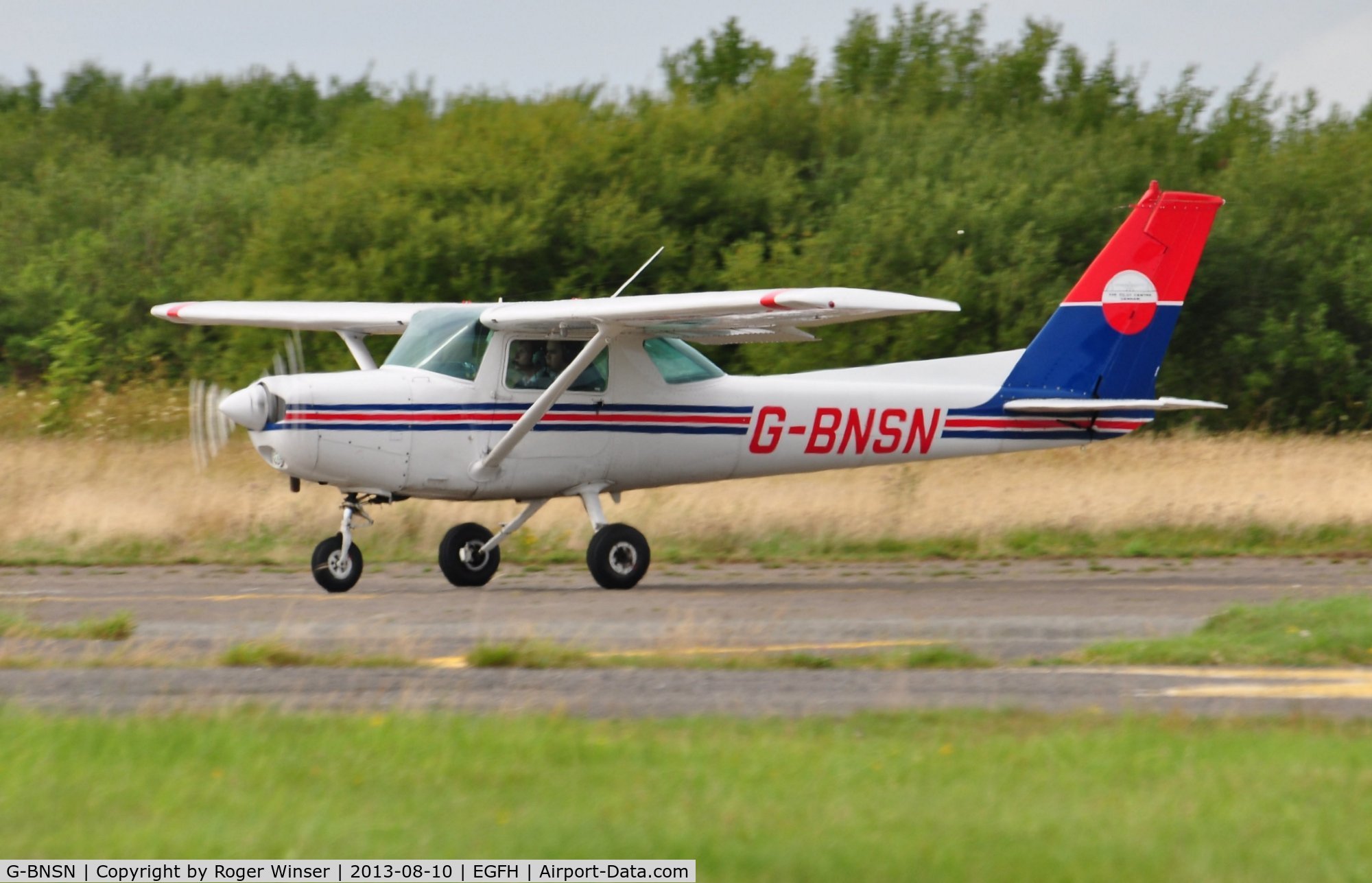 G-BNSN, 1983 Cessna 152 C/N 152-85776, Visiting Cessna 152 operated by the Pilot Centre at Denham Aerodrome.