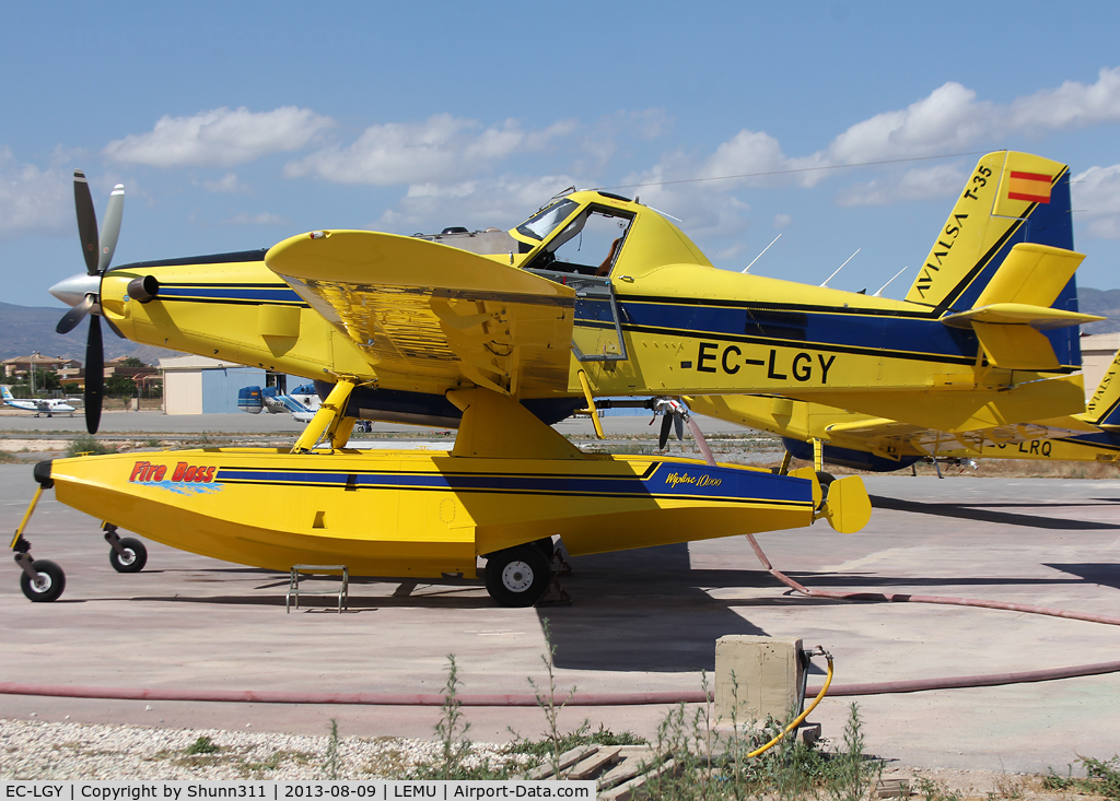 EC-LGY, Air Tractor AT-802Y Fire Boss C/N 802A-0359, Parked @ LEMU Ramp for summer due to high fire risk...