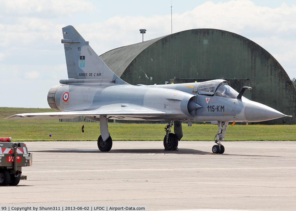 95, 2002 Dassault Mirage 2000C C/N 353, Used as a spare during LFOC Open Day 2013...