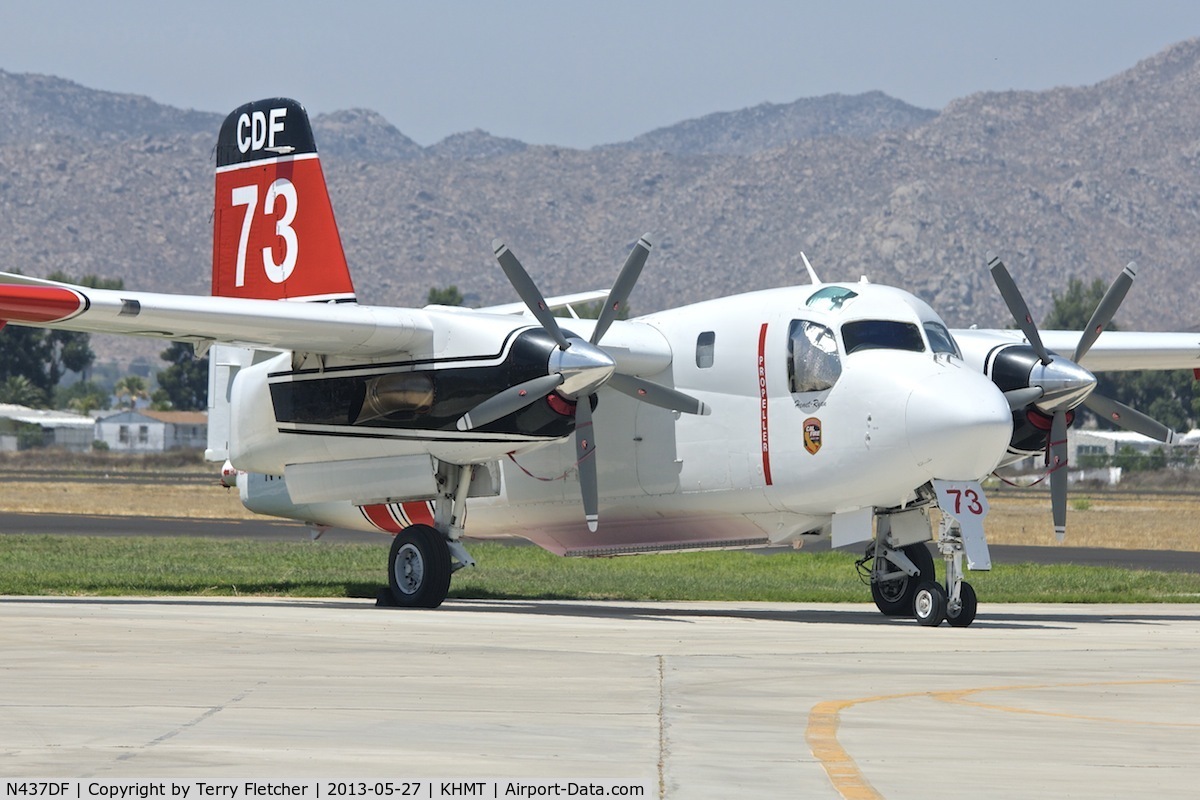 N437DF, Marsh Aviation S-2F3AT C/N 149848, At Hemet Ryan Airport  , California