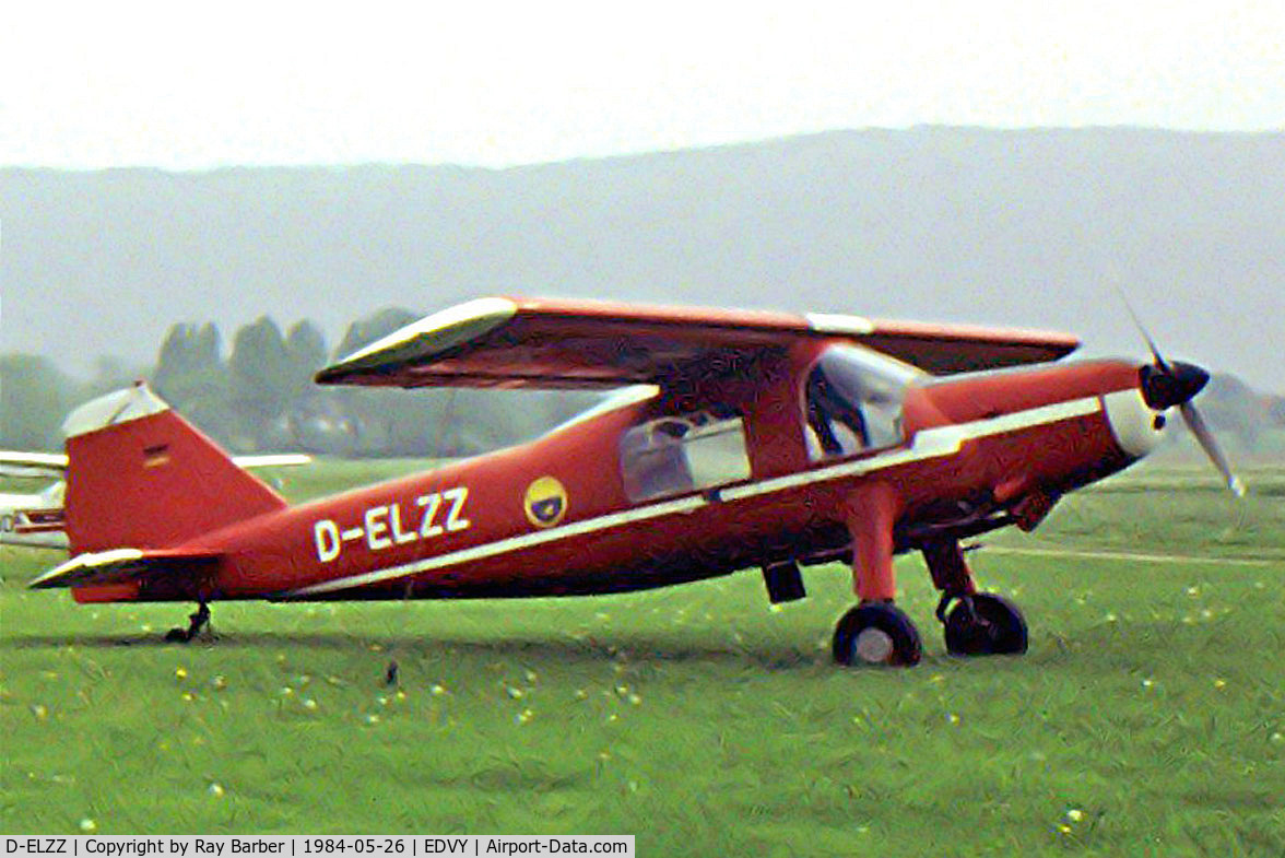 D-ELZZ, Dornier Do-27B-3 C/N 432, Dornier Do-27B-3 [432] Porta Westfalica~D 26/05/1984. Taken from a slide not the best of images needed a lot of work to get the image to this state.