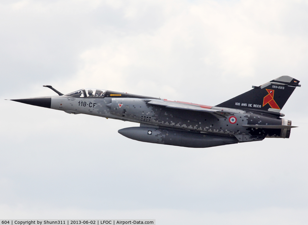 604, Dassault Mirage F.1CR C/N 604, Used as a demo during LFOC Open Day 2013 in special c/s