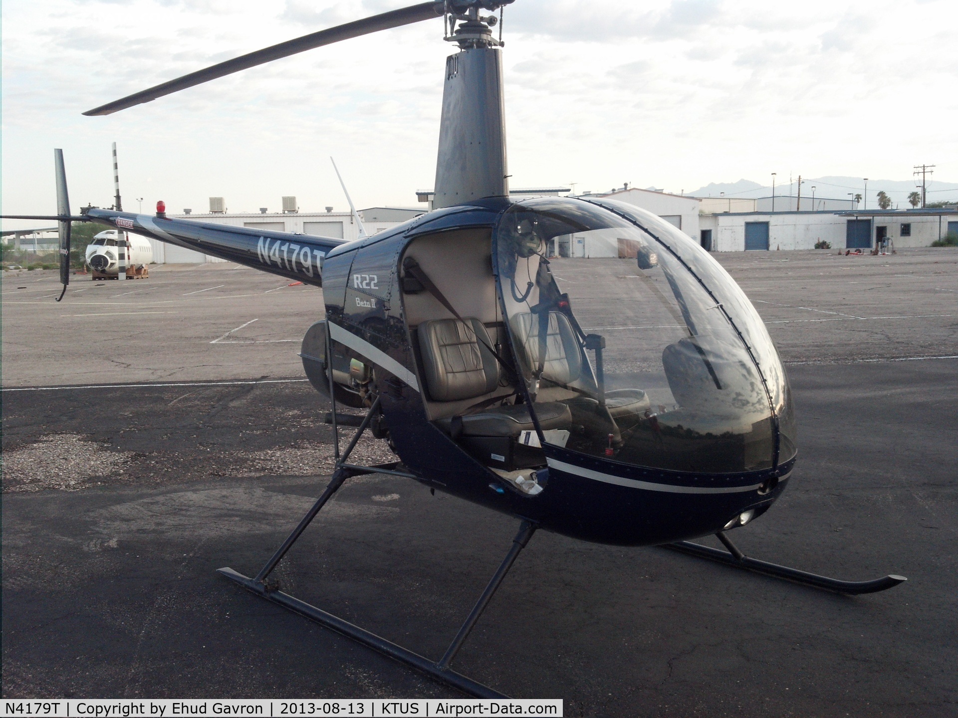 N4179T, 2008 Robinson R22 Beta C/N 4398, N4179T from Scottsdale Heli visiting Southwest Heli in Tucson to drop off a passenger.