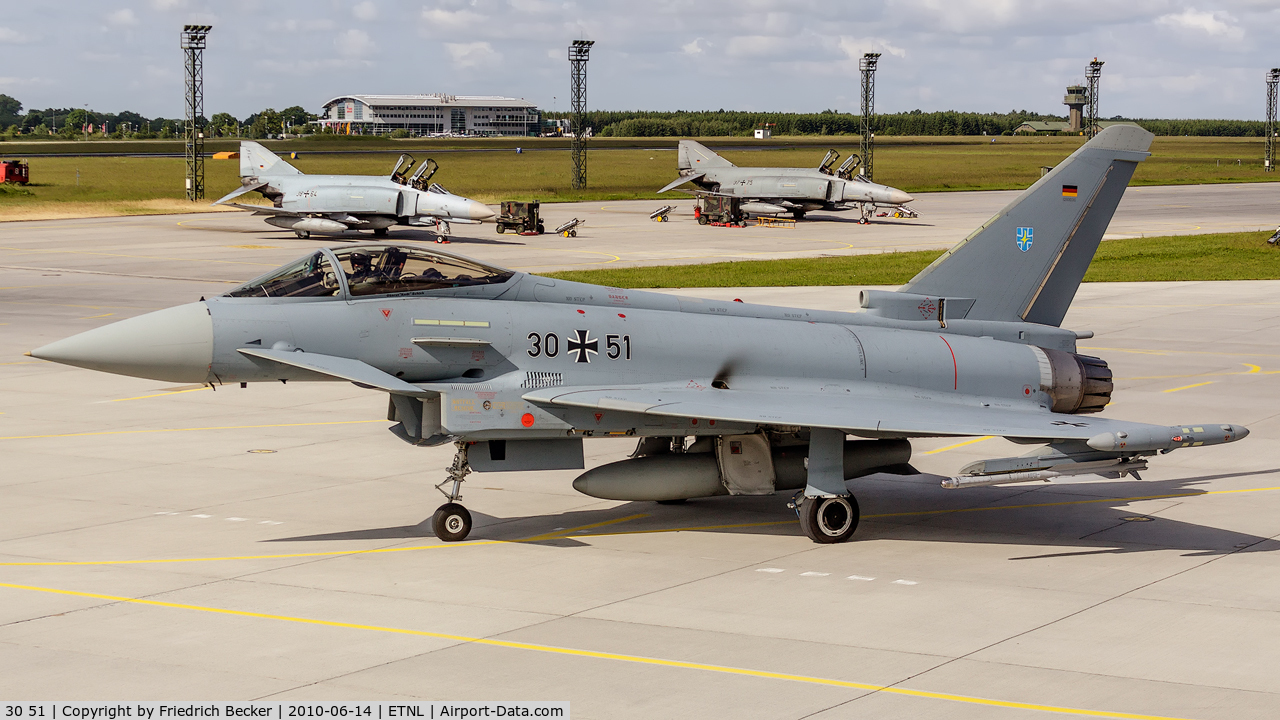30 51, Eurofighter EF-2000 Typhoon S C/N GS036, last chance inspection prior take off