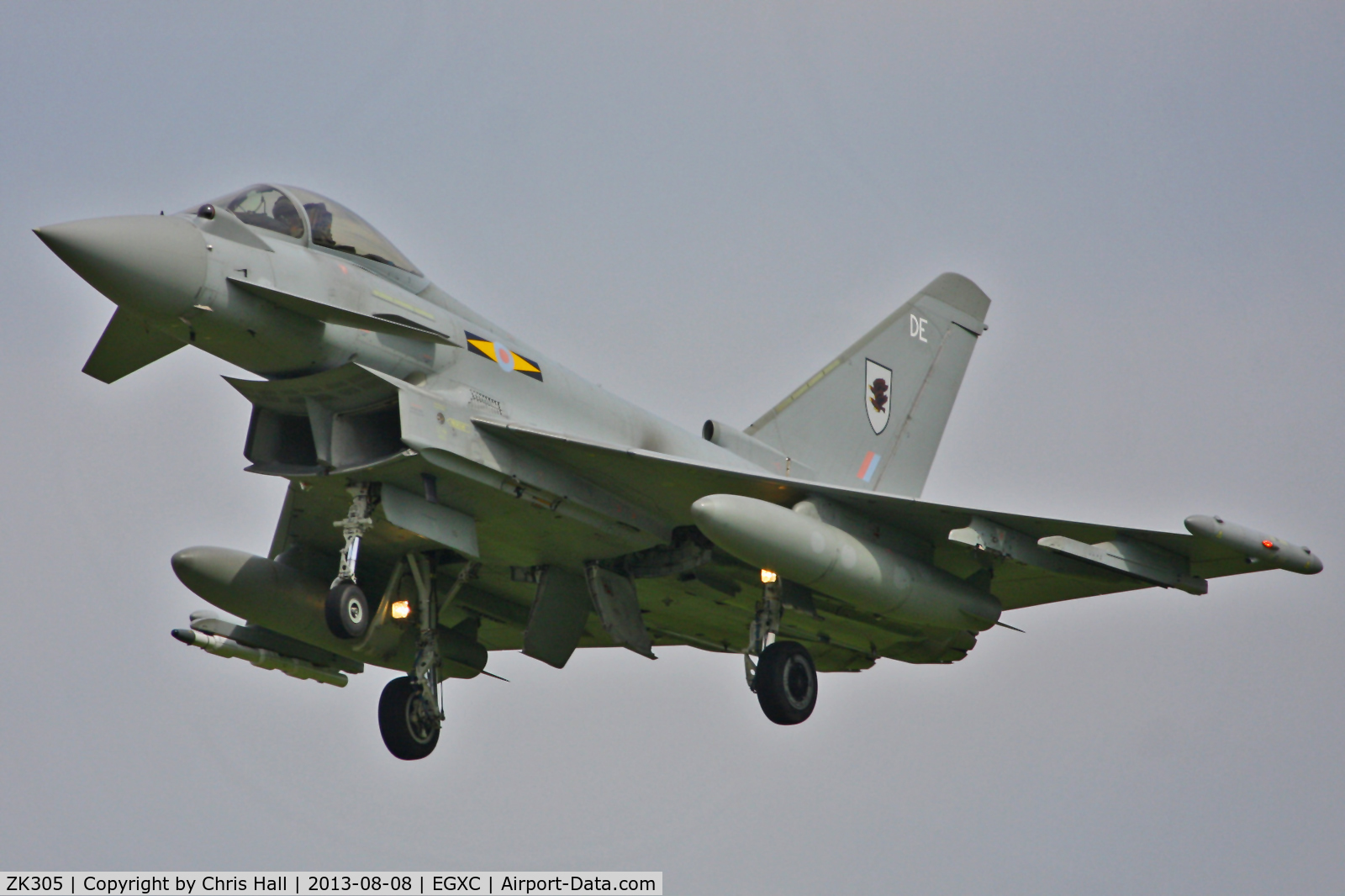 ZK305, 2009 Eurofighter EF-2000 Typhoon FGR4 C/N BS056/215, Royal Air Force 11(F) Squadron