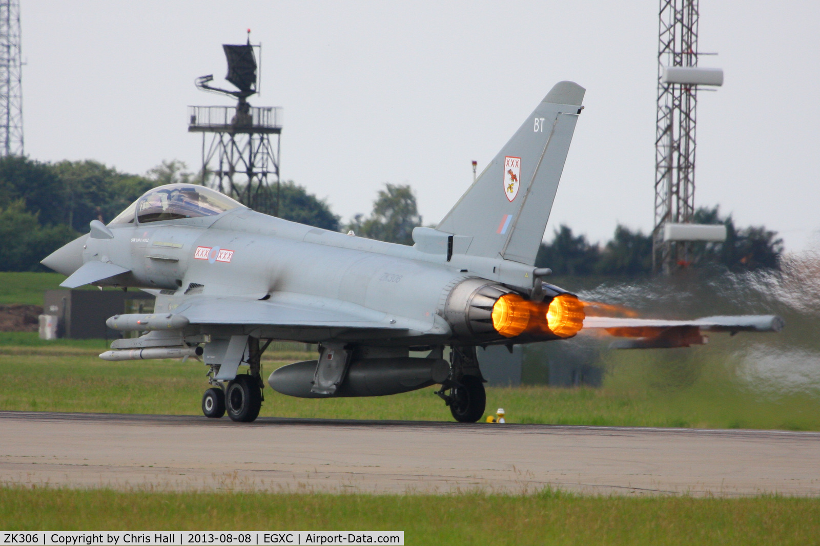 ZK306, 2009 Eurofighter EF-2000 Typhoon FGR4 C/N BS057/218, Royal Air Force 29(R) Squadron