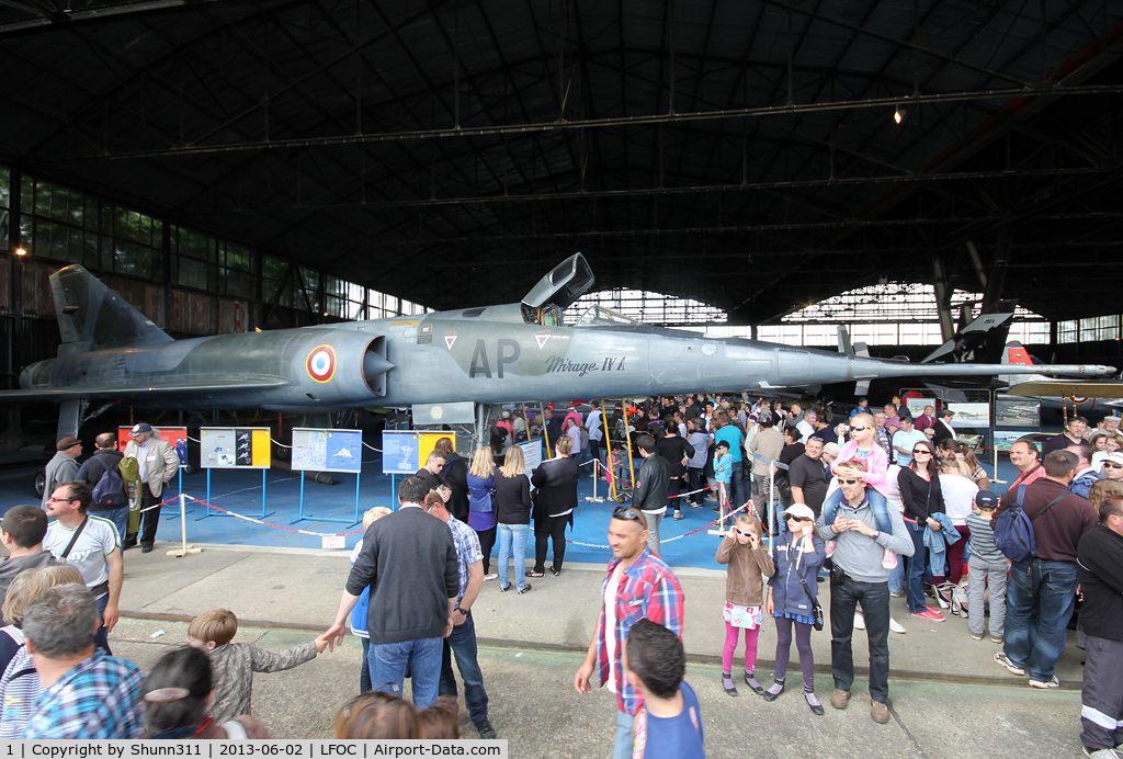 1, Dassault Mirage IVA C/N 1, Preserved in Canopee Museum and seen during LFOC Open Day 2013...