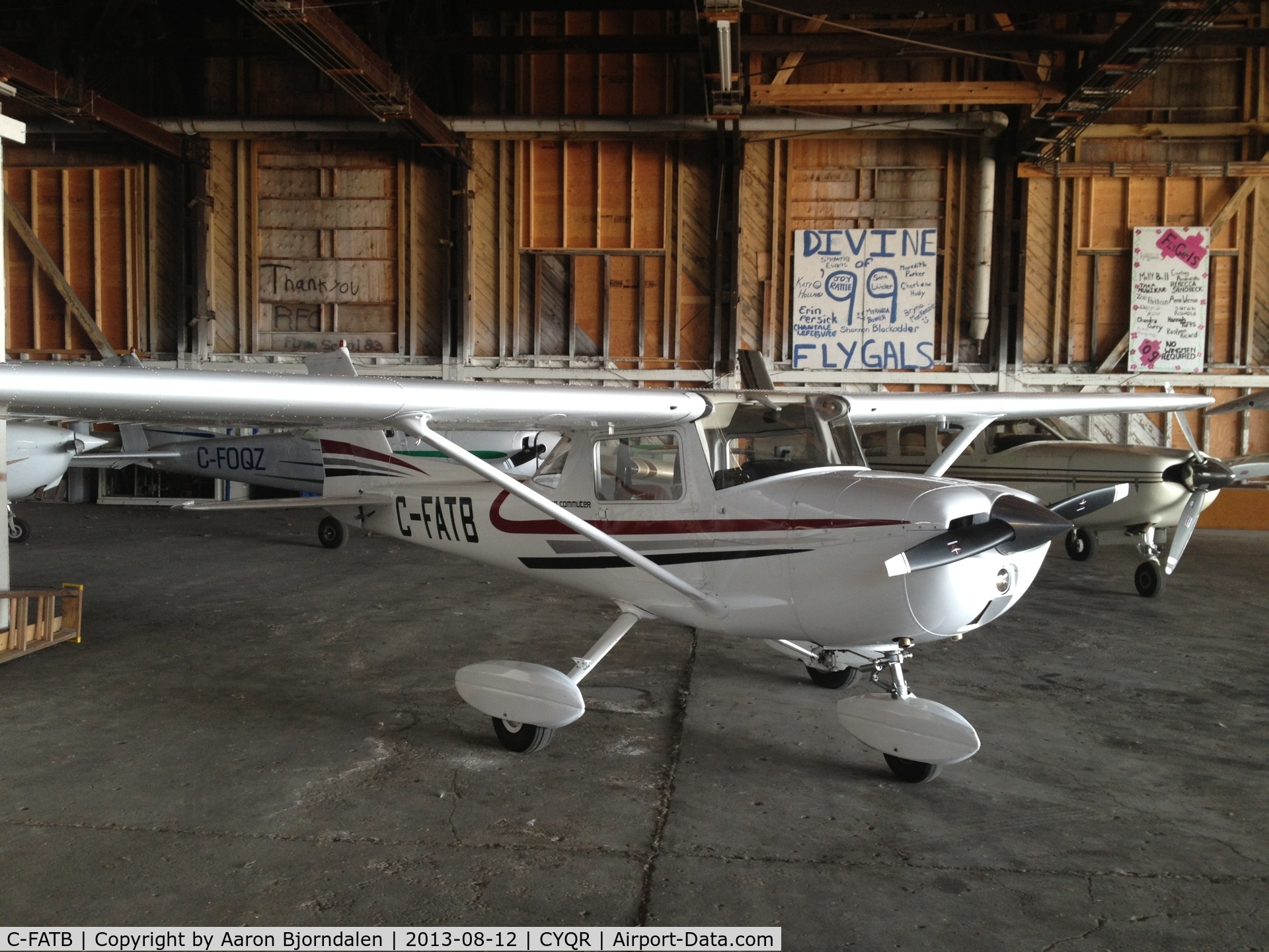 C-FATB, 1970 Cessna 150L C/N 15072352, Former N6852G; restored after being disassembled and deregistered.