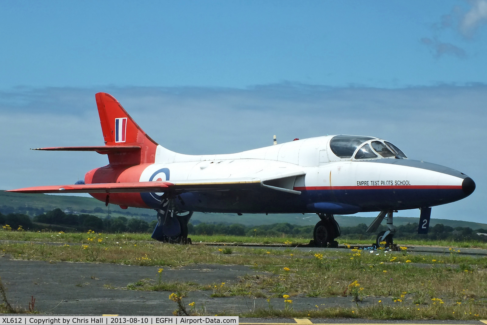 XL612, 1958 Hawker Hunter T.7 C/N 41H-695346, former Empire Test Pilots School now owned by Hunter Flying Ltd