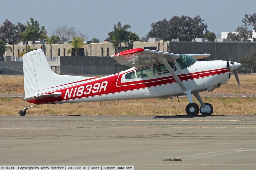 N1839R, 1974 Cessna A185F Skywagon 185 C/N 18502554, At Montgomery Field , San Diego , California