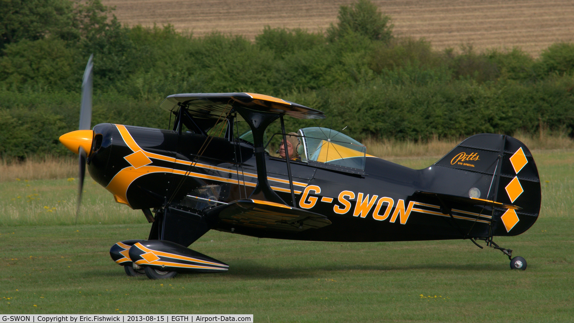 G-SWON, 1999 Pitts S-1S Special C/N 093, 1. G-SWON at Shuttleworth (Old Warden) Aerodrome.