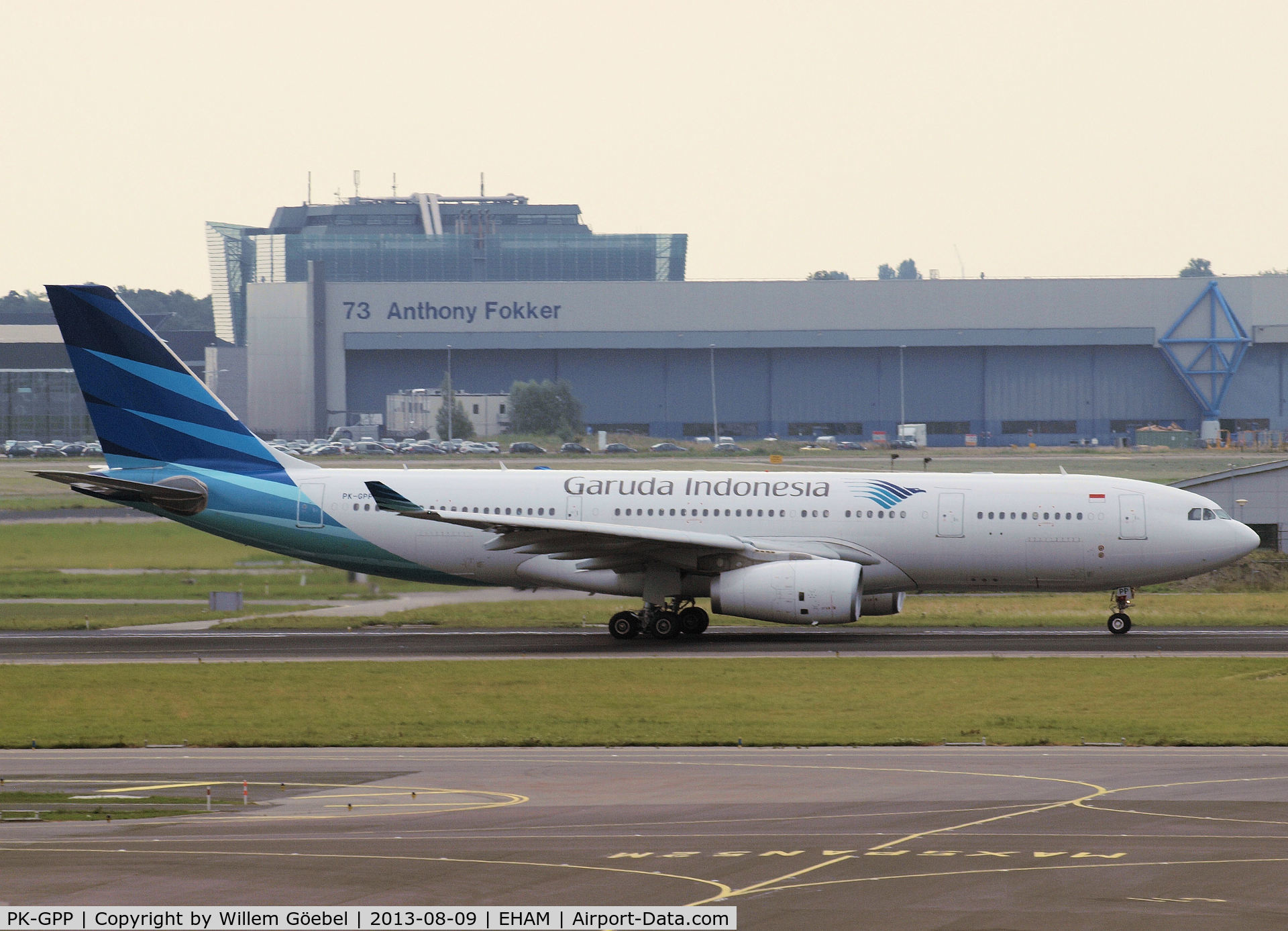 PK-GPP, 2012 Airbus A330-243 C/N 1364, Taxi to runway 27 of Schiphol Airport