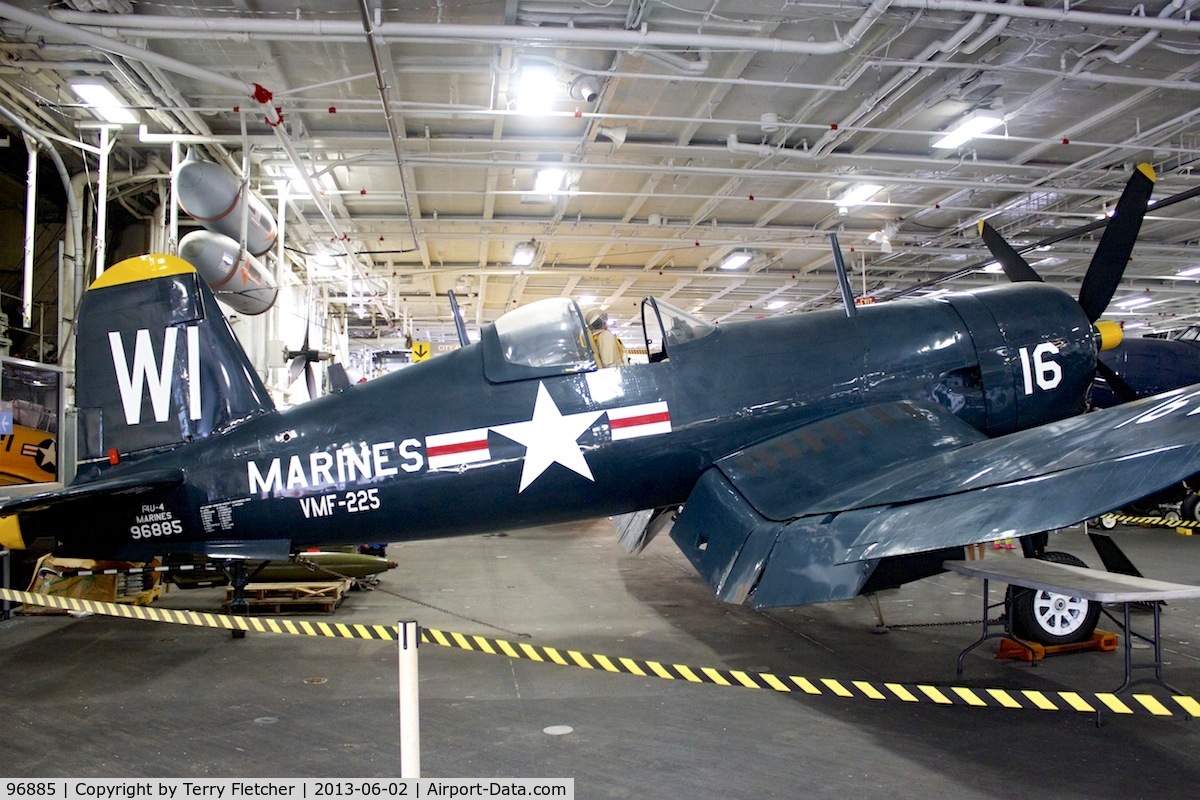 96885, Vought F4U-4 Corsair C/N 9039, Displayed aboard the USS Midway on San Diego Waterfront, California