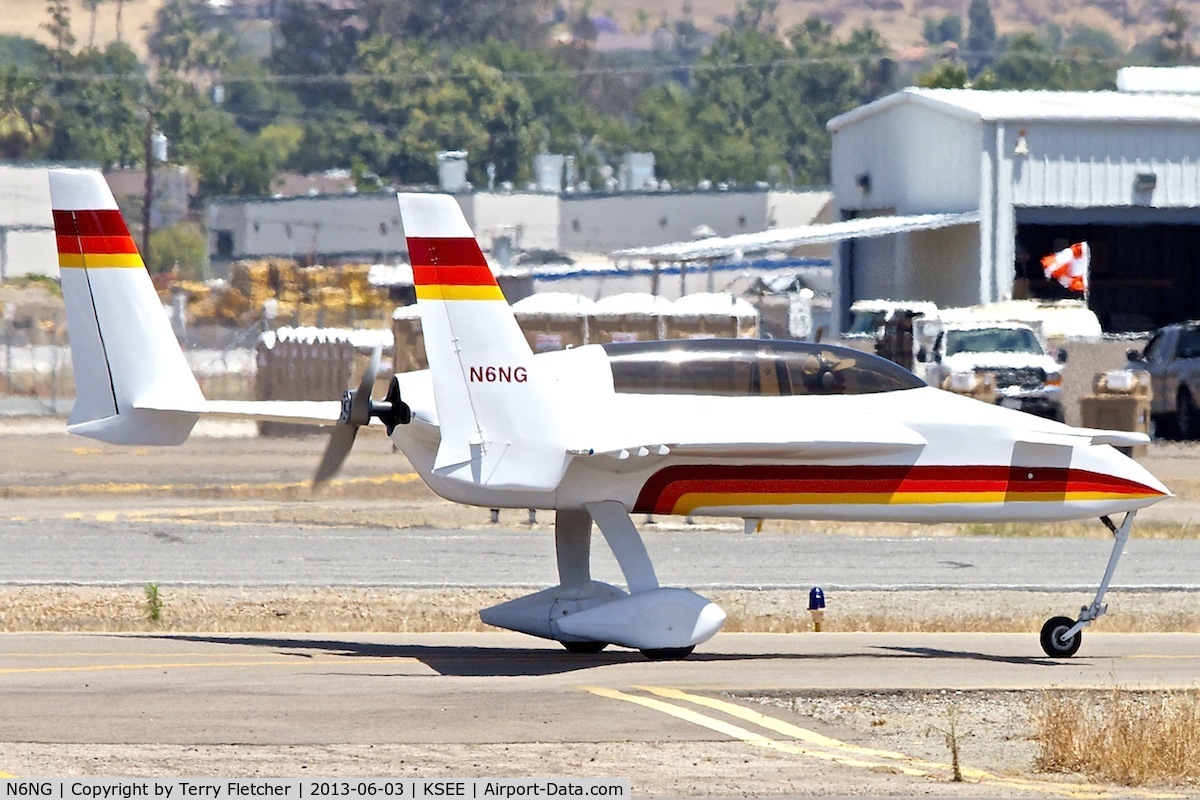 N6NG, 1983 Rutan Long-EZ C/N 180, At Gillespie Field , San Diego , California