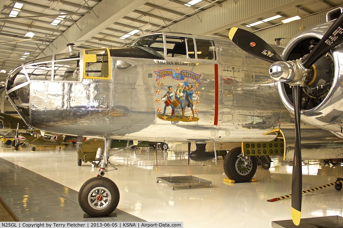 N25GL, 1944 North American TB-25N Mitchell C/N 44-29465 (108-32740), At the Lyon Air Museum, John Wayne International Airport (Orange County Airport), Santa Ana, California, United States