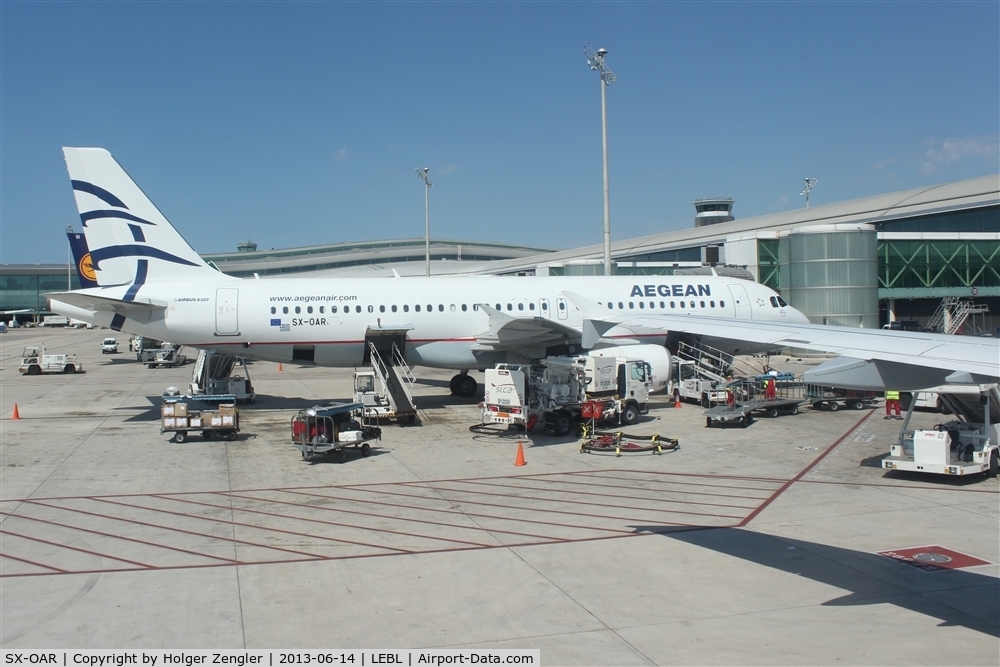 SX-OAR, 2009 Airbus A320-232 C/N 3812, Even greeks like to visit Barcelona....