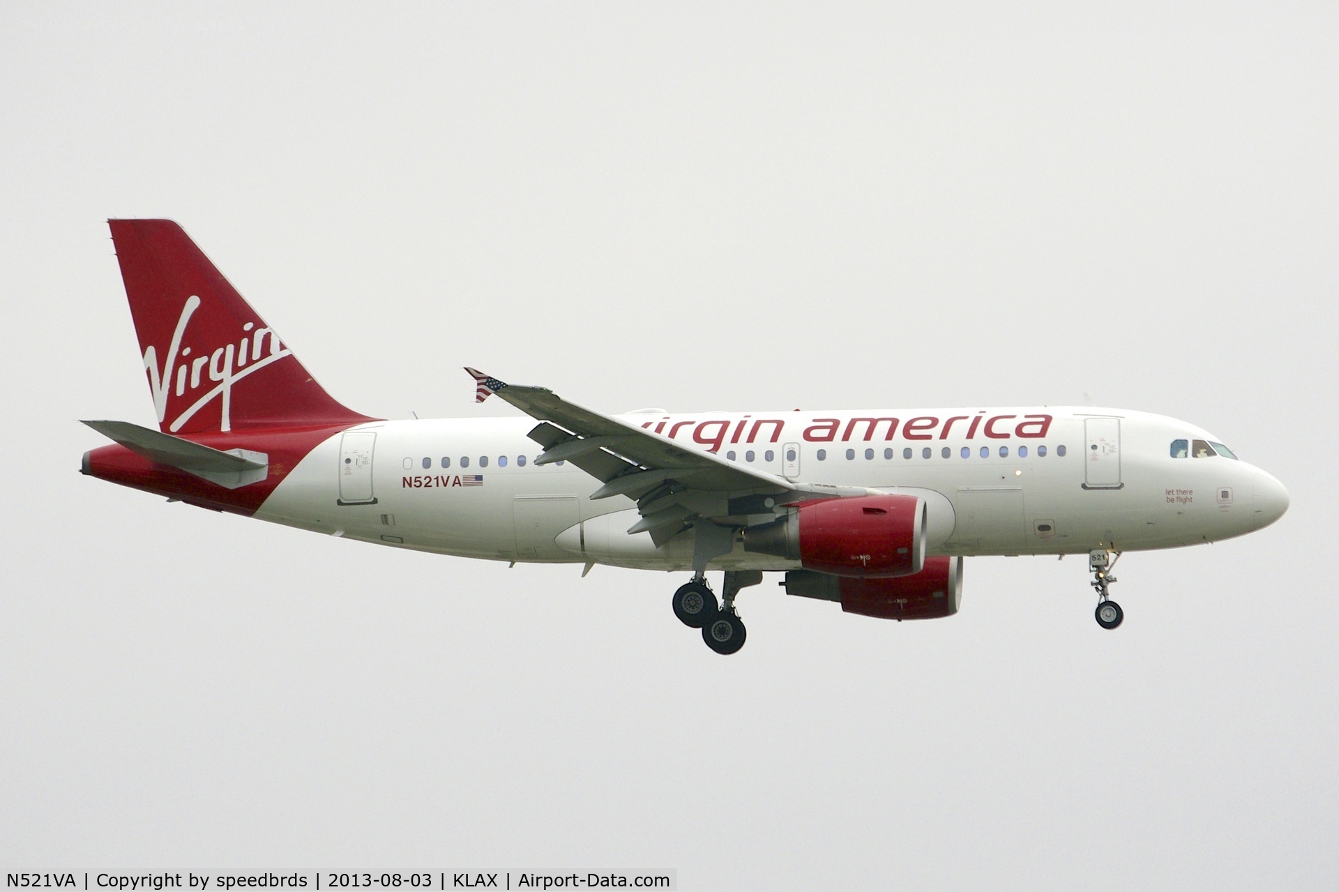 N521VA, 2006 Airbus A319-112 C/N 2773, Virgin America A319