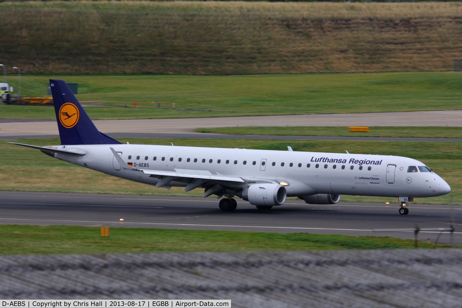 D-AEBS, 2012 Embraer 195LR (ERJ-190-200LR) C/N 19000565, Lufthansa CityLine