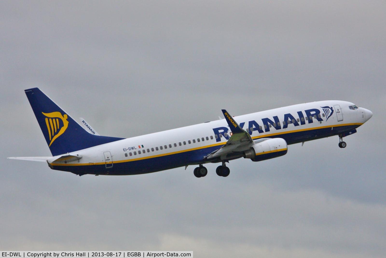 EI-DWL, 2007 Boeing 737-8AS C/N 33618, Ryanair