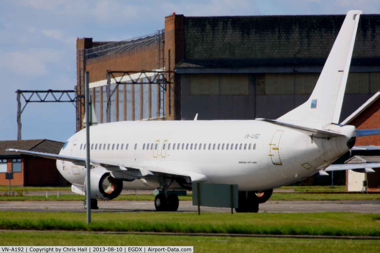 VN-A192, 1993 Boeing 737-4Q8 C/N 26289, ex Jetstar Pacific Airlines in storage at St Athan