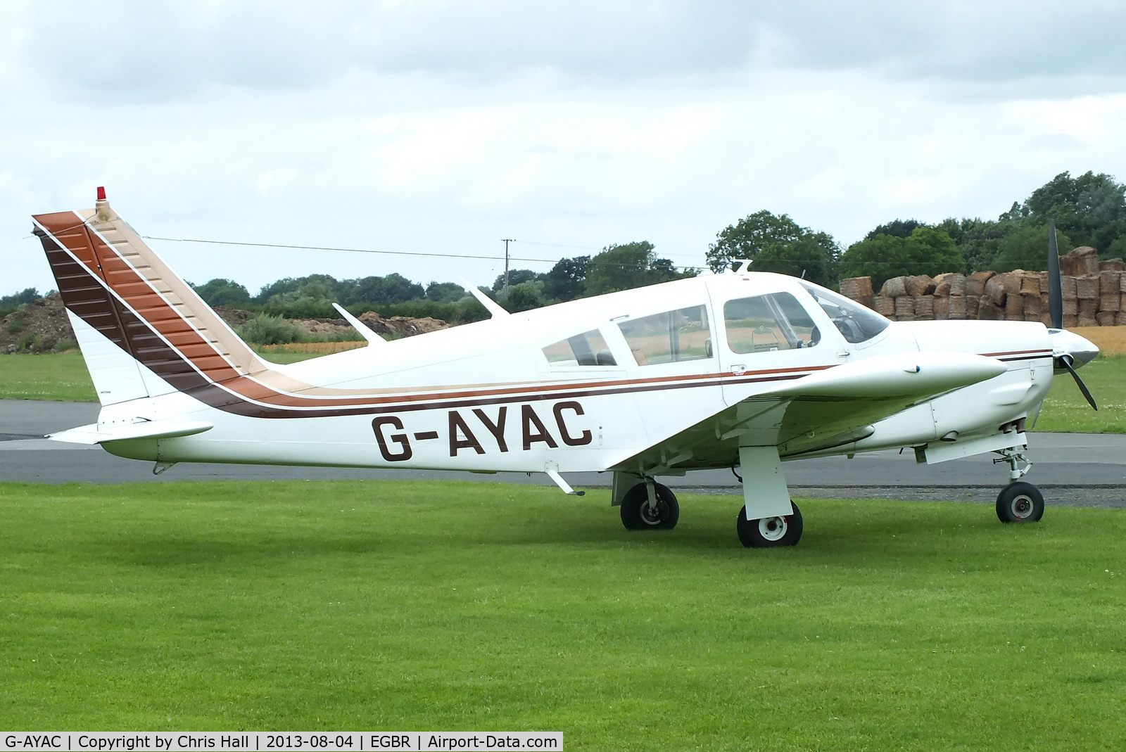 G-AYAC, 1969 Piper PA-28R-200 Cherokee Arrow C/N 28R-35606, at Breighton's Summer Fly-in