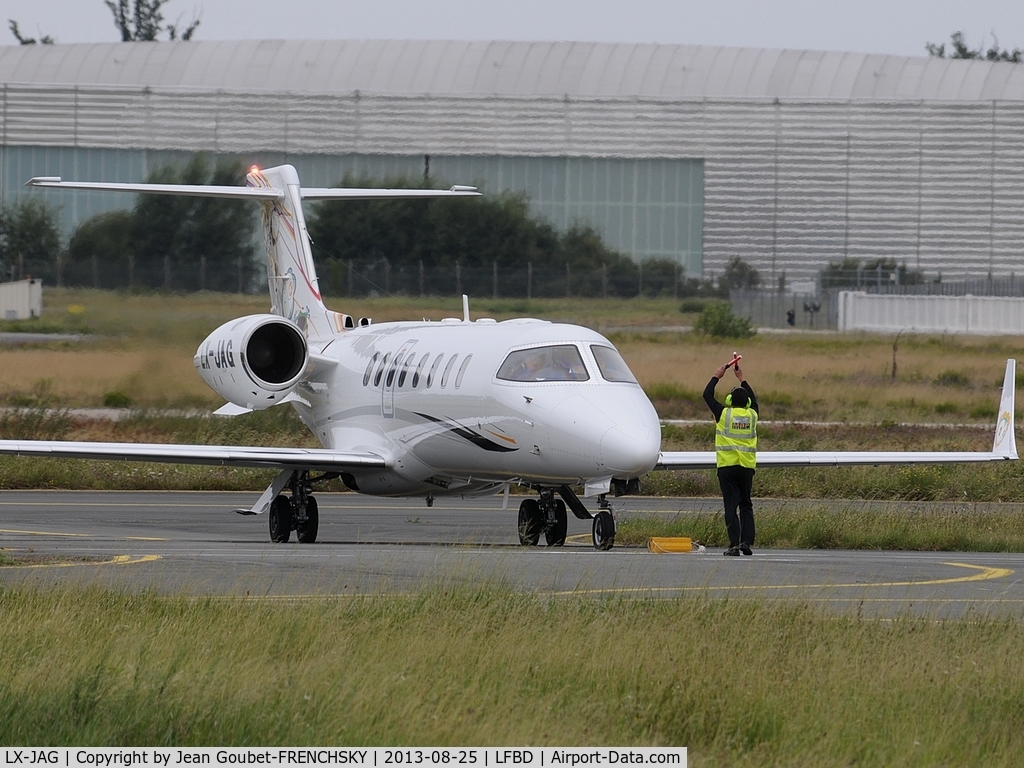 LX-JAG, 2009 Learjet 45 C/N 398, SVW49 from Paris Le Bourget