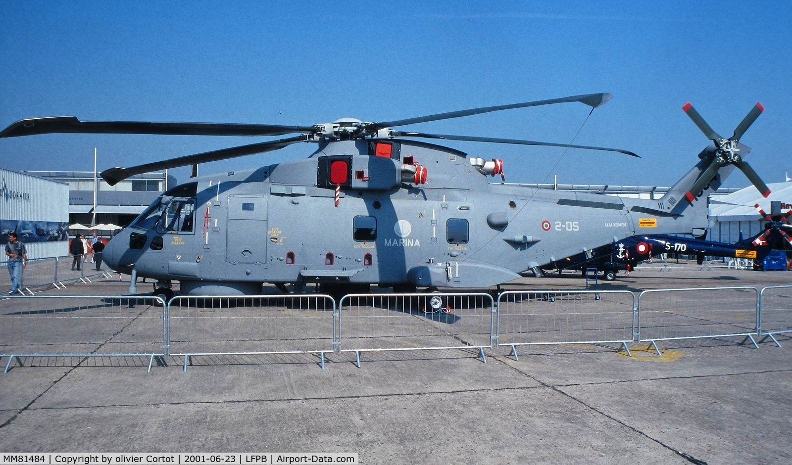 MM81484, EHI SH-101A (EH-101MP Mk110) C/N 110005, Style a prototype back then, Bourget 2001