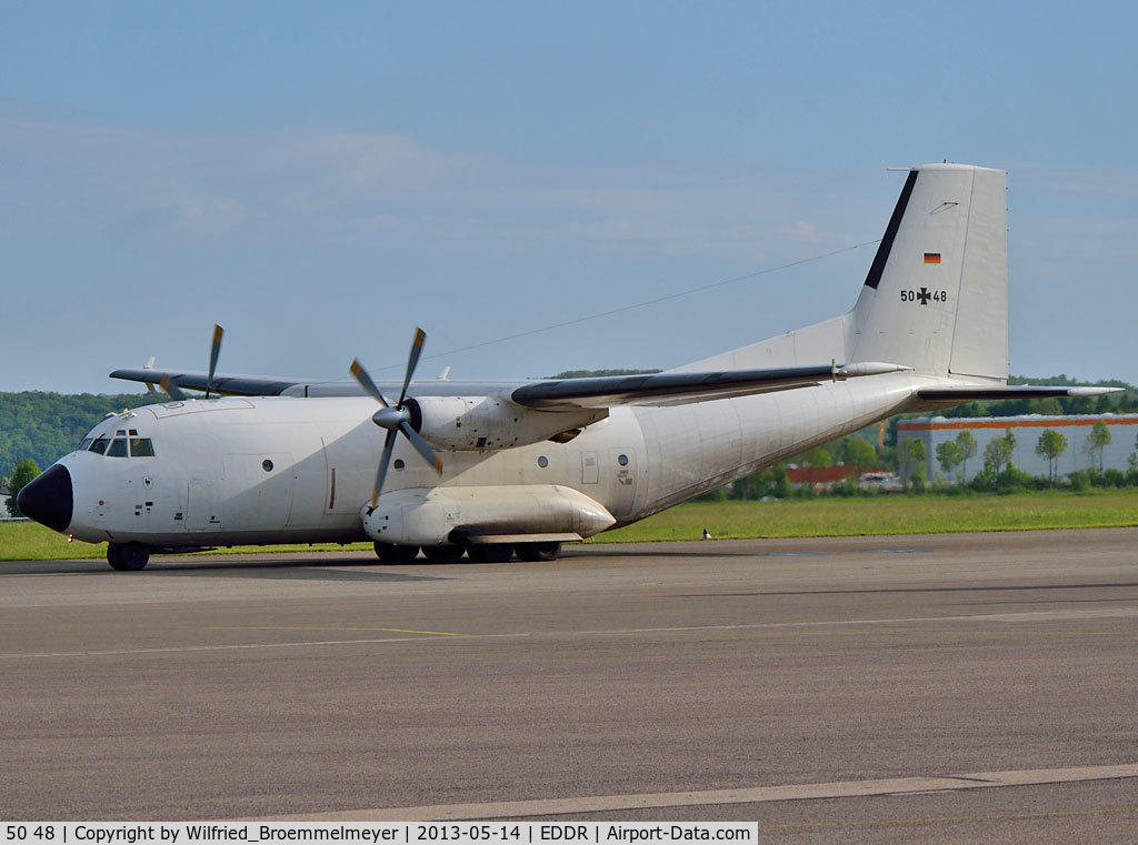 50 48, Transall C-160D C/N D70, Taxiing out to Runway 27.