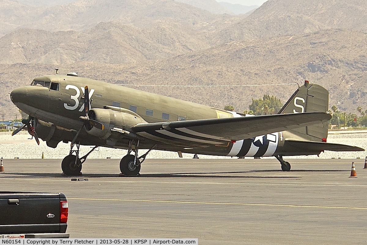 N60154, 1943 Douglas C-47B-25-DK Skytrain (Dakota III) C/N 16007/32755, At Palm Springs Air Museum , California